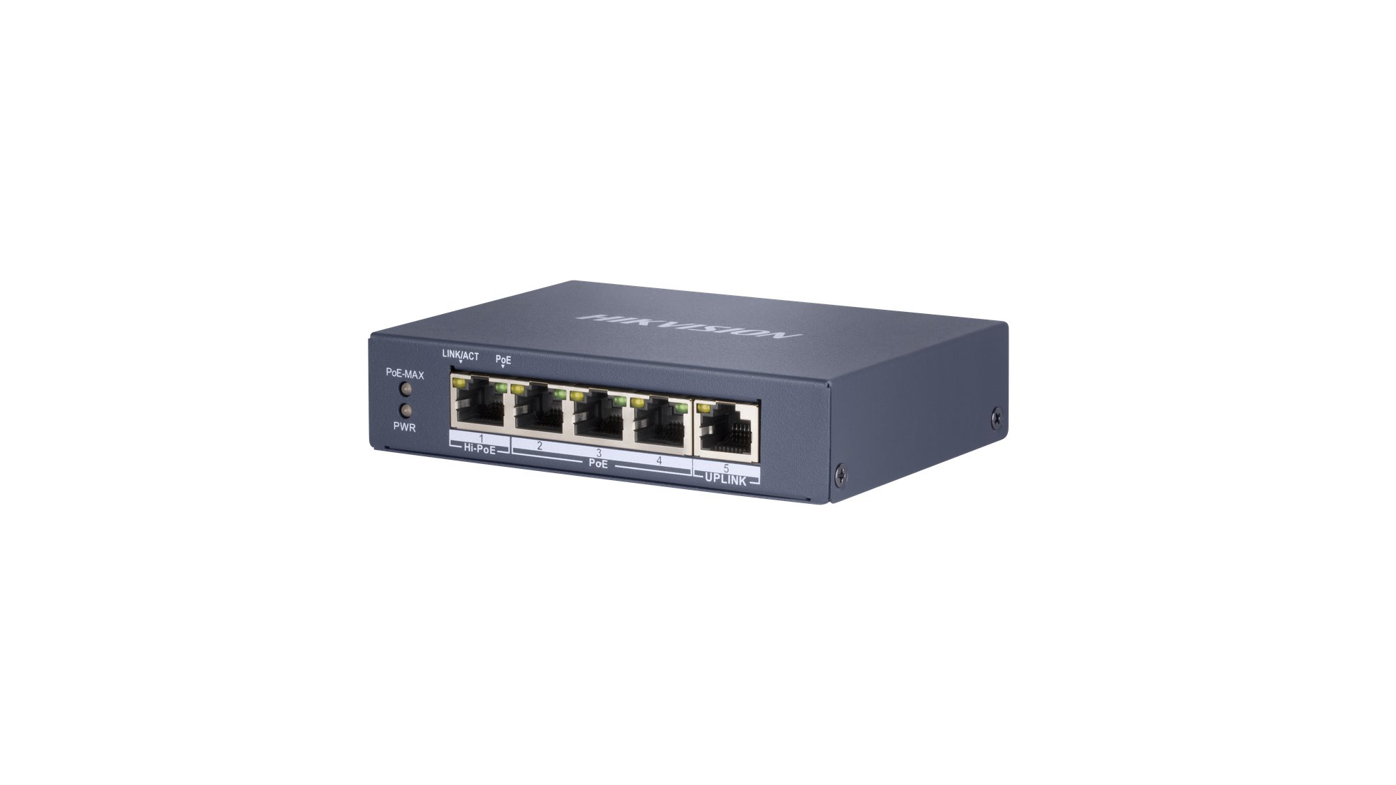 DS-3E0505HP-E(O-STD) — 4-Port Gigabit PoE Switch mit Hi-PoE