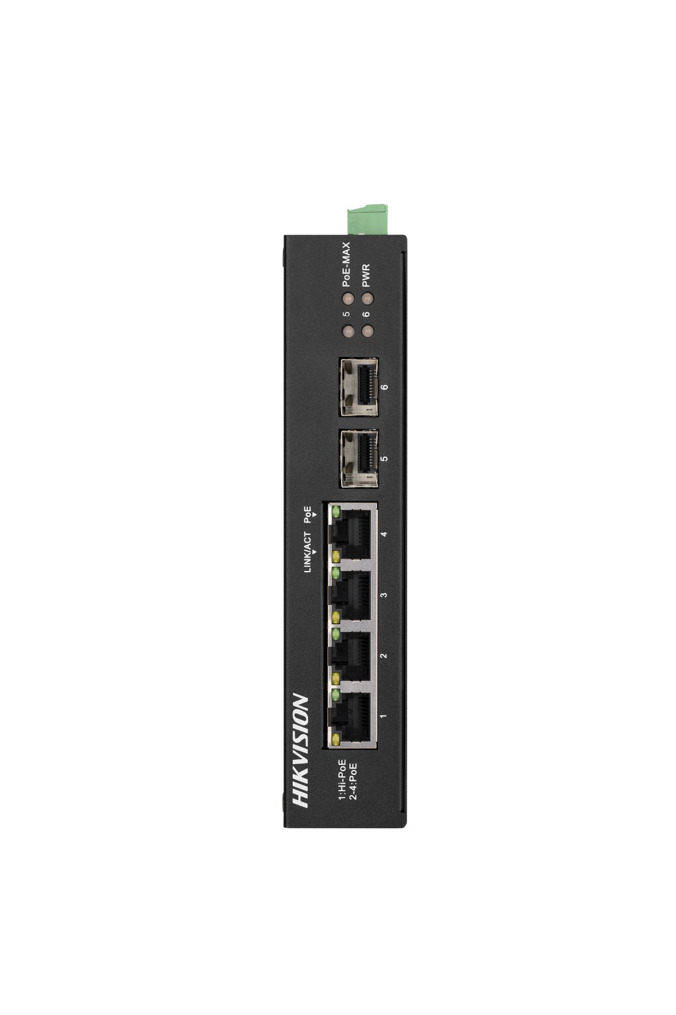 DS-3T0506HP-E/HS(O-STD) — 4-Port PoE + 2-Port SFP Gigabit-Switch für Industrieeinsatz