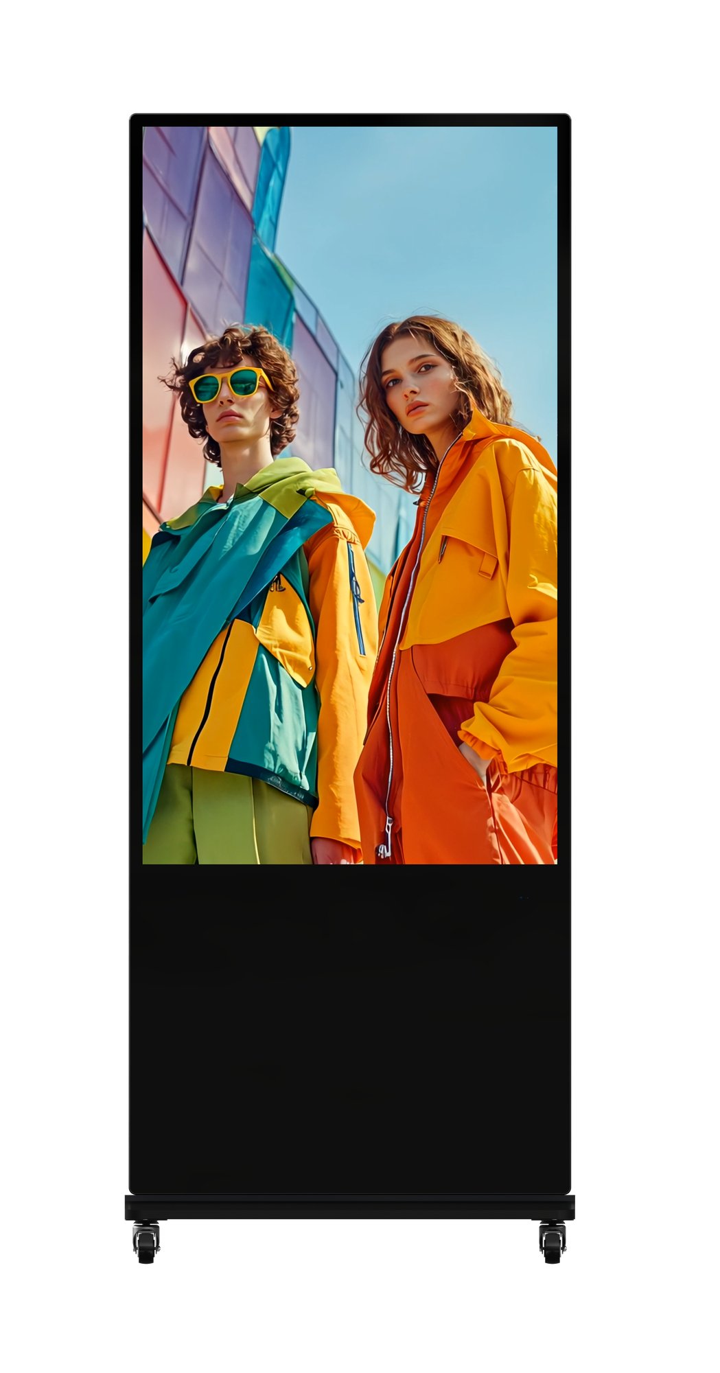 DS-D6055UT-D/S(O-STD) — 55'' Digital Signage Display mit Touch, bodenstehend