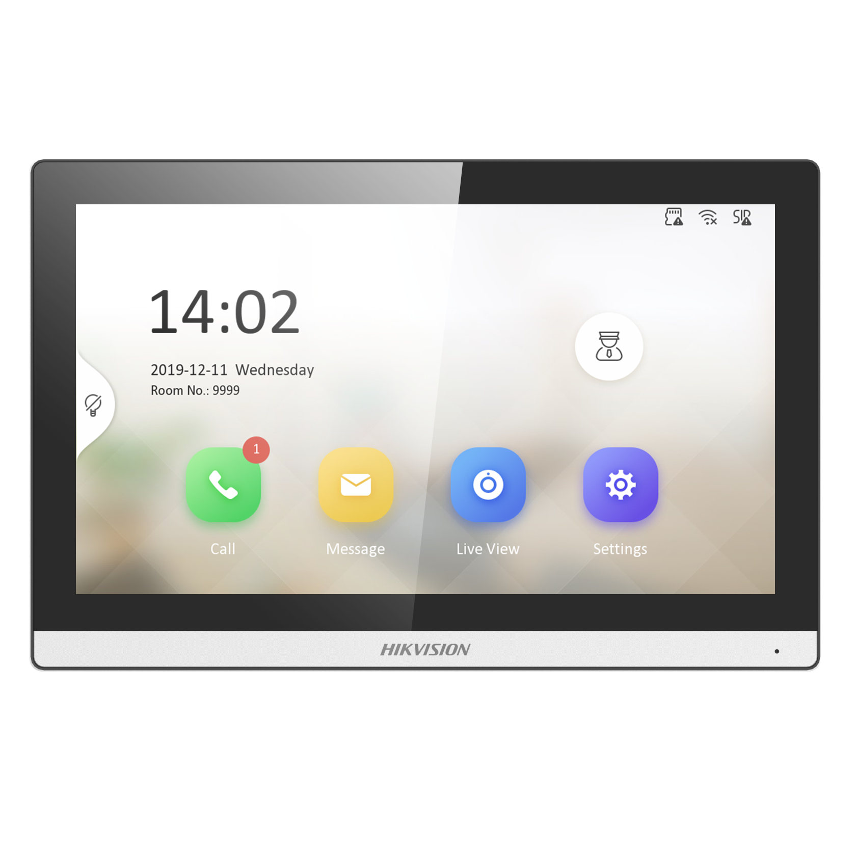 DS-KH6350-WTE1(O-STD)/Europe BV — IP-Innenstation mit 7-Zoll-Touchscreen