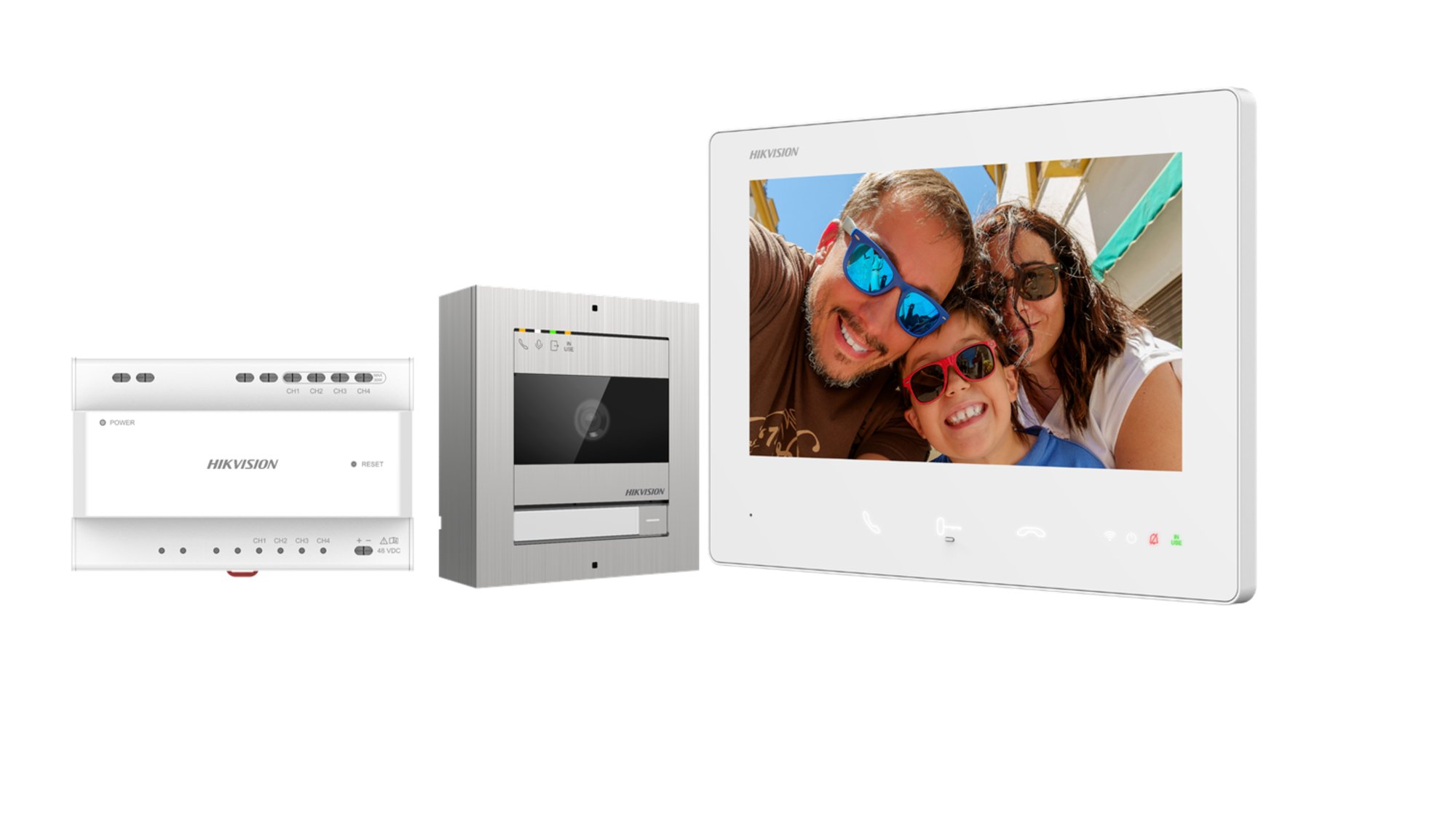 Hikvision DS-KIS704EY(O-STD) 2-Draht-Video-Türsprechanlage mit 7" Touchscreen