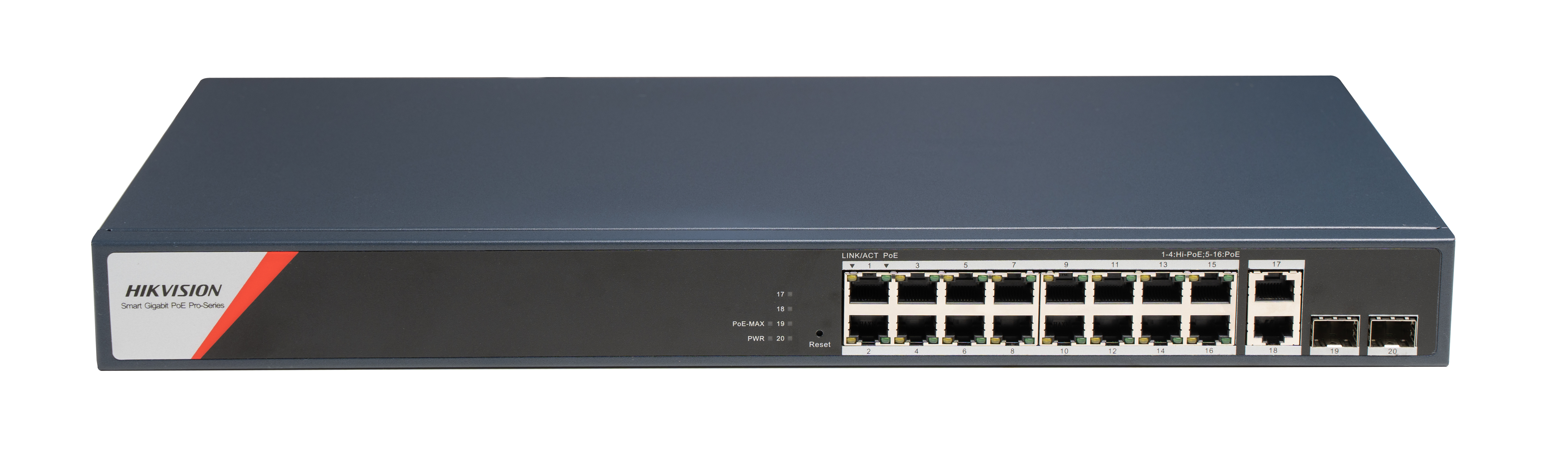 Hikvision DS-3E1520HP-SI-16P2T2F(O-STD) — 16-Port Gigabit Smart PoE Switch