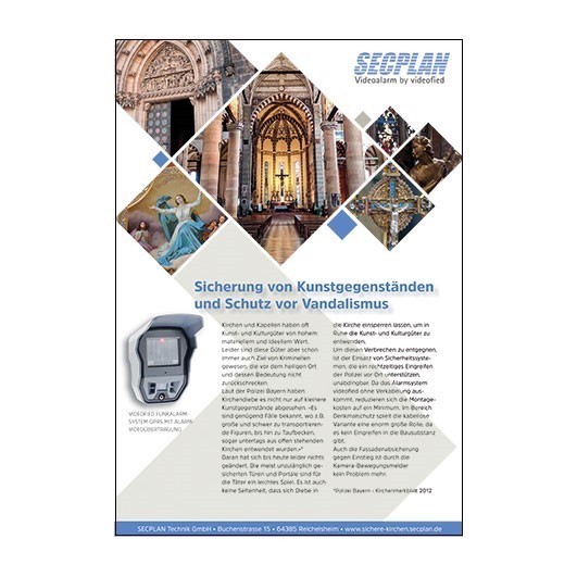 Flyer Sichere Kirchen, videofied