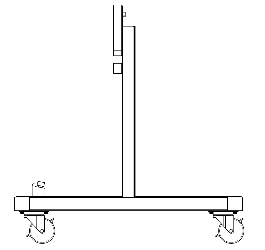 DS-D44ZJ-CMF/FS Bodenstativ für Poster-LED-Displays (3. Generation)