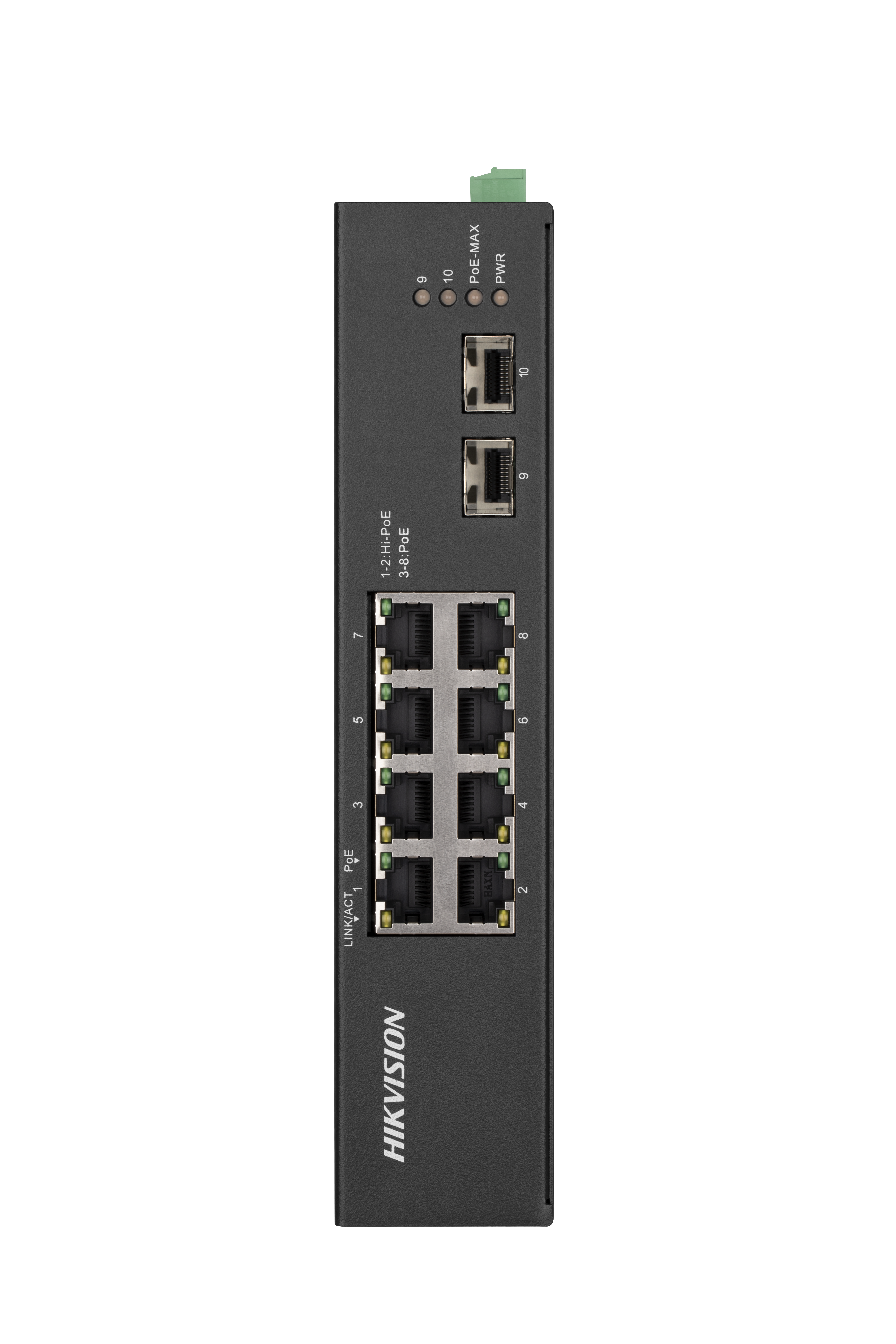 Hikvision DS-3T0510HP-E/HS(O-STD) — 8-Port Industrial Gigabit PoE Switch