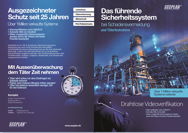 4-seitiger videofied Flyer VdS3415