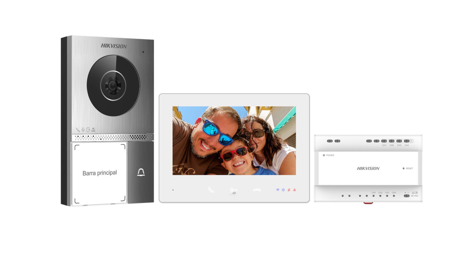 Hikvision DS-KIS705EY(O-STD) 2-Draht-Video-Türsprechanlage mit 7"-Touchscreen