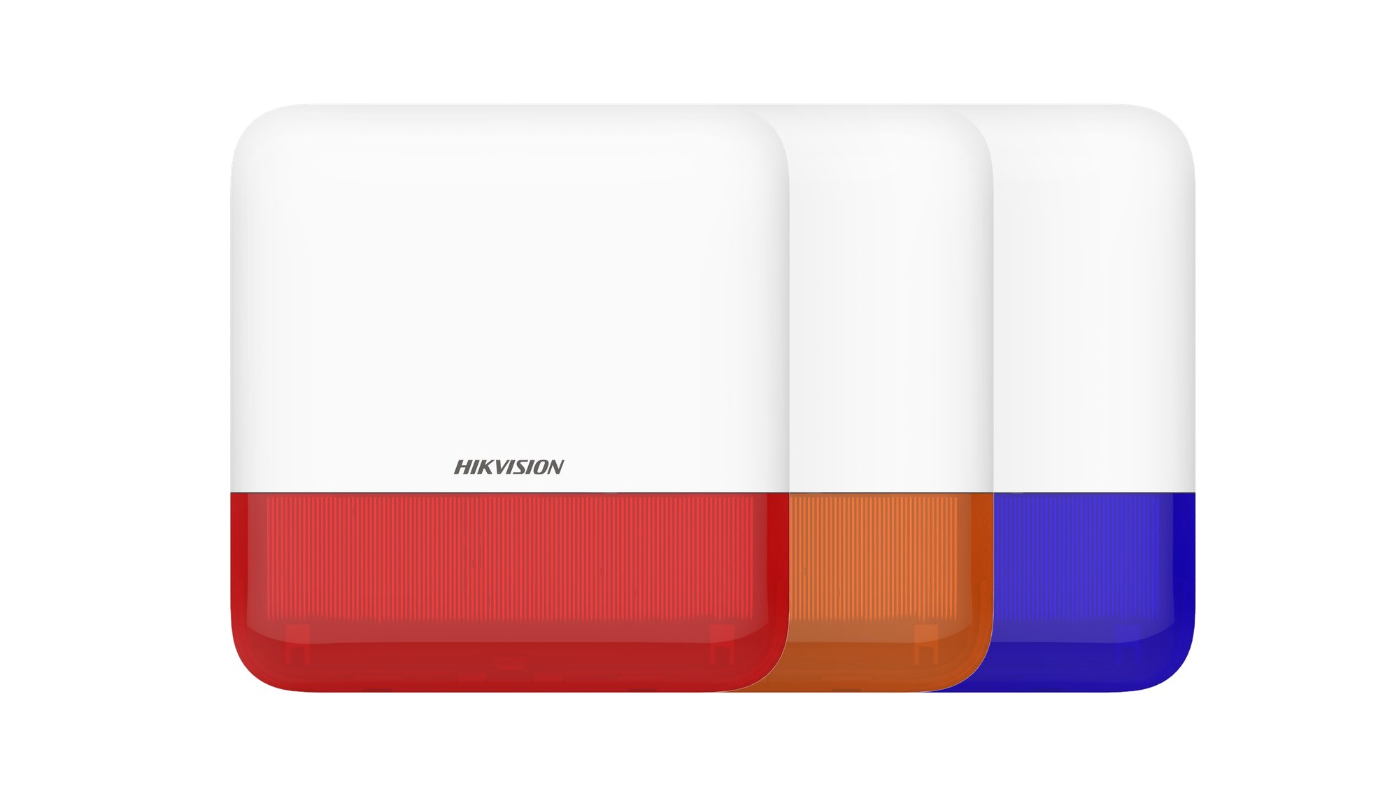 DS-PS1-E-WE(O-STD)/Red — Kabellose Außensirene mit 110 dB, rot