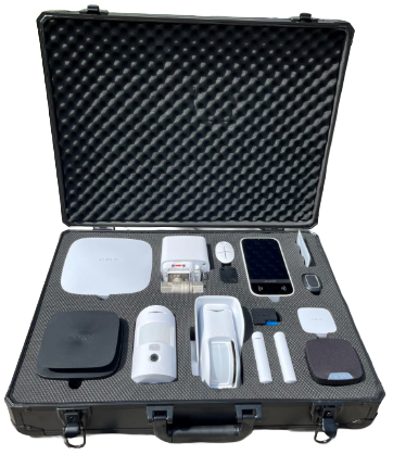 Ajax Alarm WaterStop Präsentationskoffer ohne Inhalt mit AJAX Logo