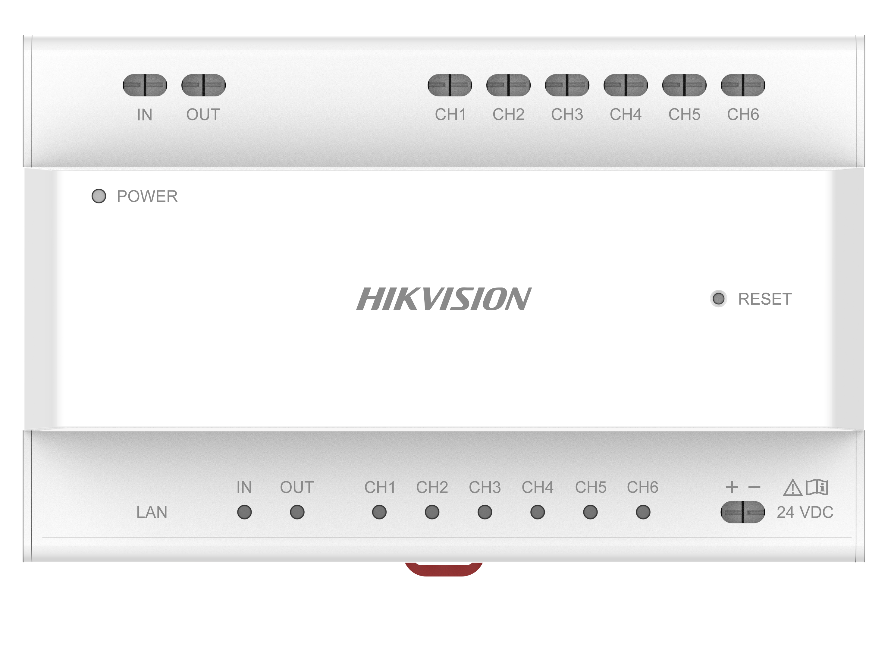 Hikvision DS-KAD706Y-S(O-STD) — 2-Draht-IP-Verteiler für Türsprechanlagen