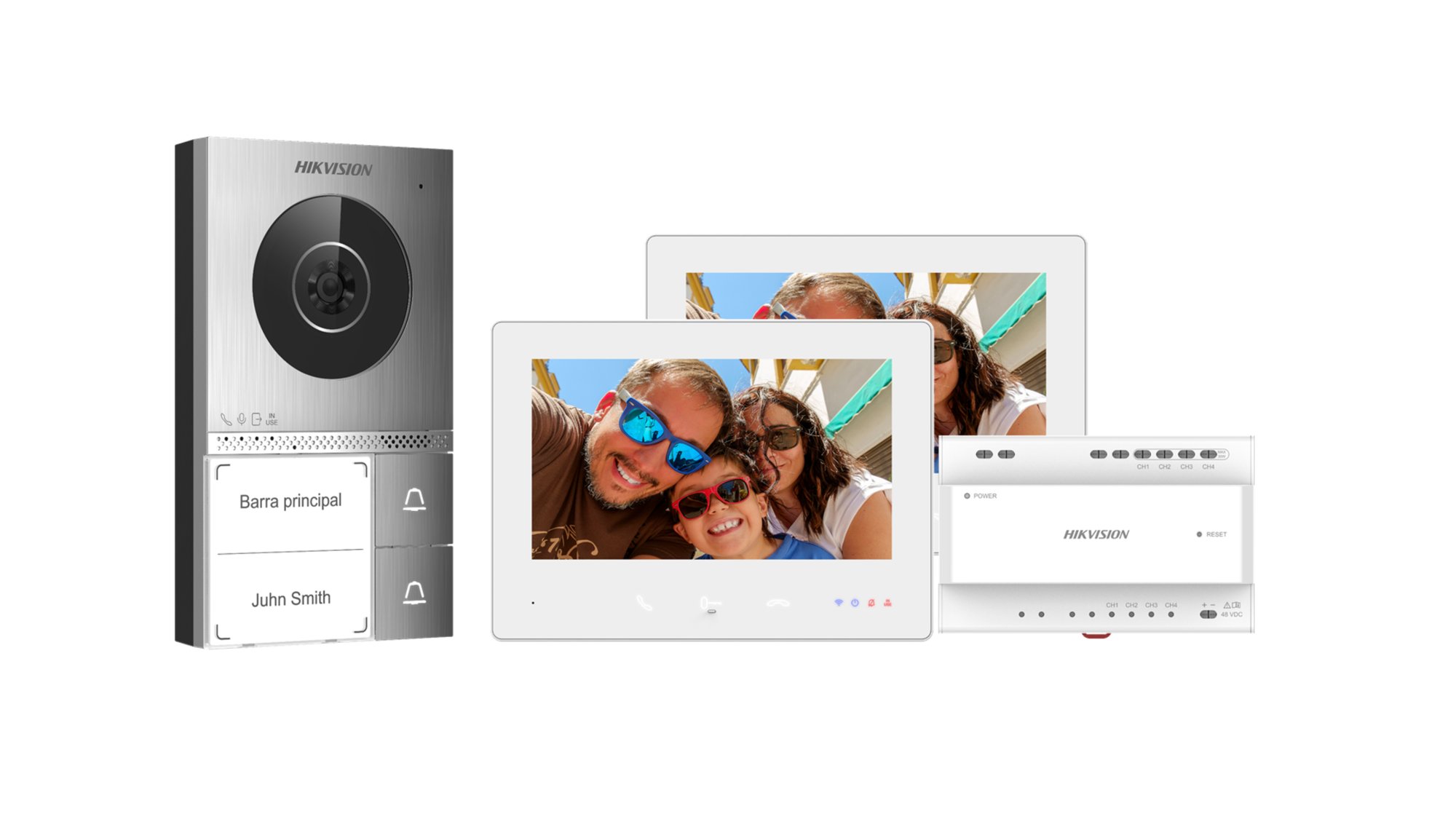 DS-KIS705EY/2Monitors(O-STD) — 2-Draht Video-Türsprechanlage mit 2 Monitoren