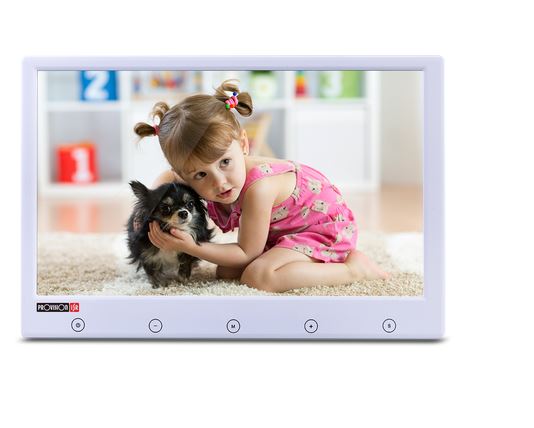 PROVISION 10" TFT-Digitalmonitor PR-IPS10-W mit mehreren Eingängen (AV1/2, HDMI, VGA) - 1024x600