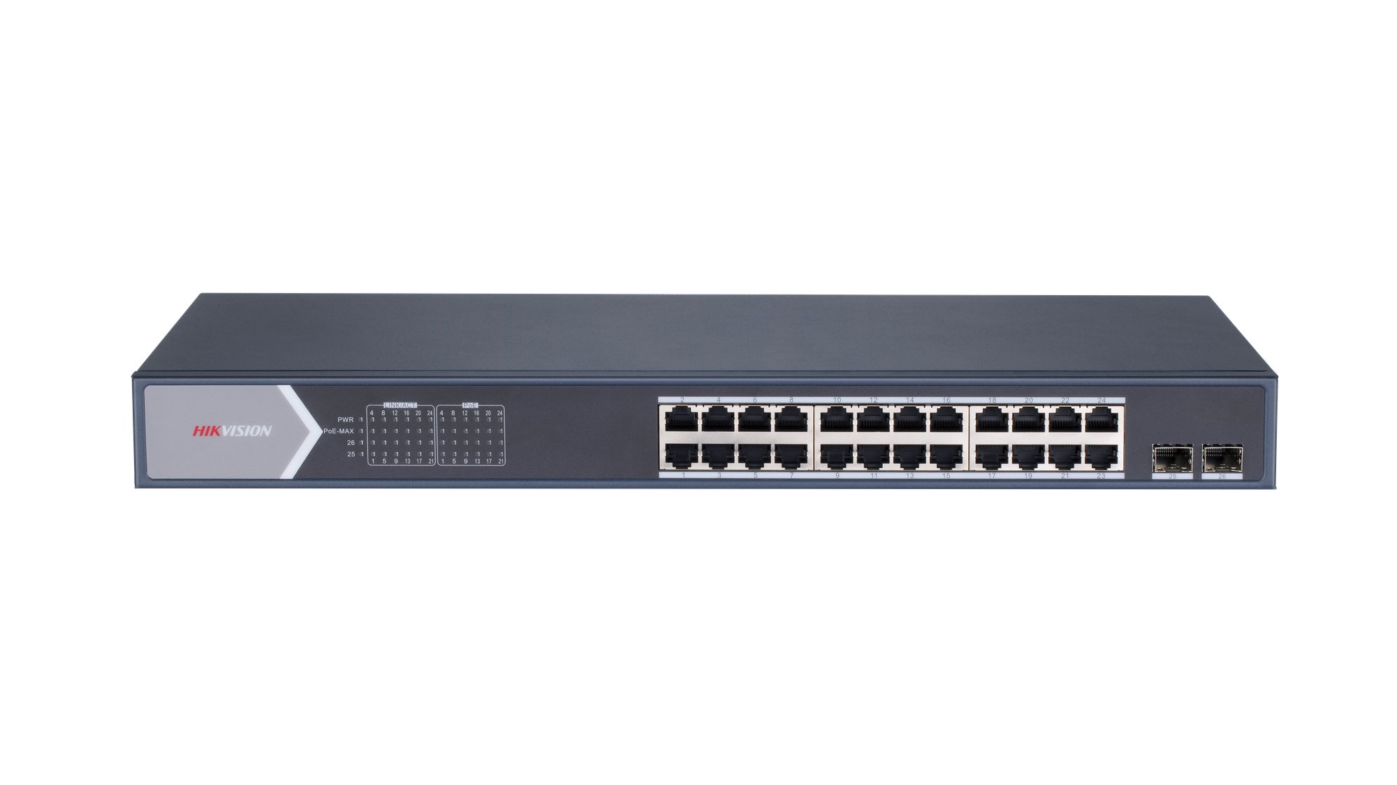 Hikvision DS-3E1526P-SI(O-STD) — 24-Port Gigabit Smart PoE Switch mit SFP