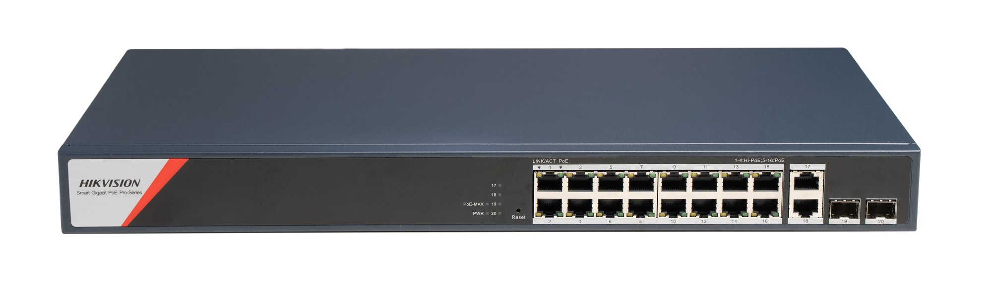 Hikvision DS-3E1520HP-SI-16P2T2F(O-STD) — 16-Port Gigabit Smart PoE Switch