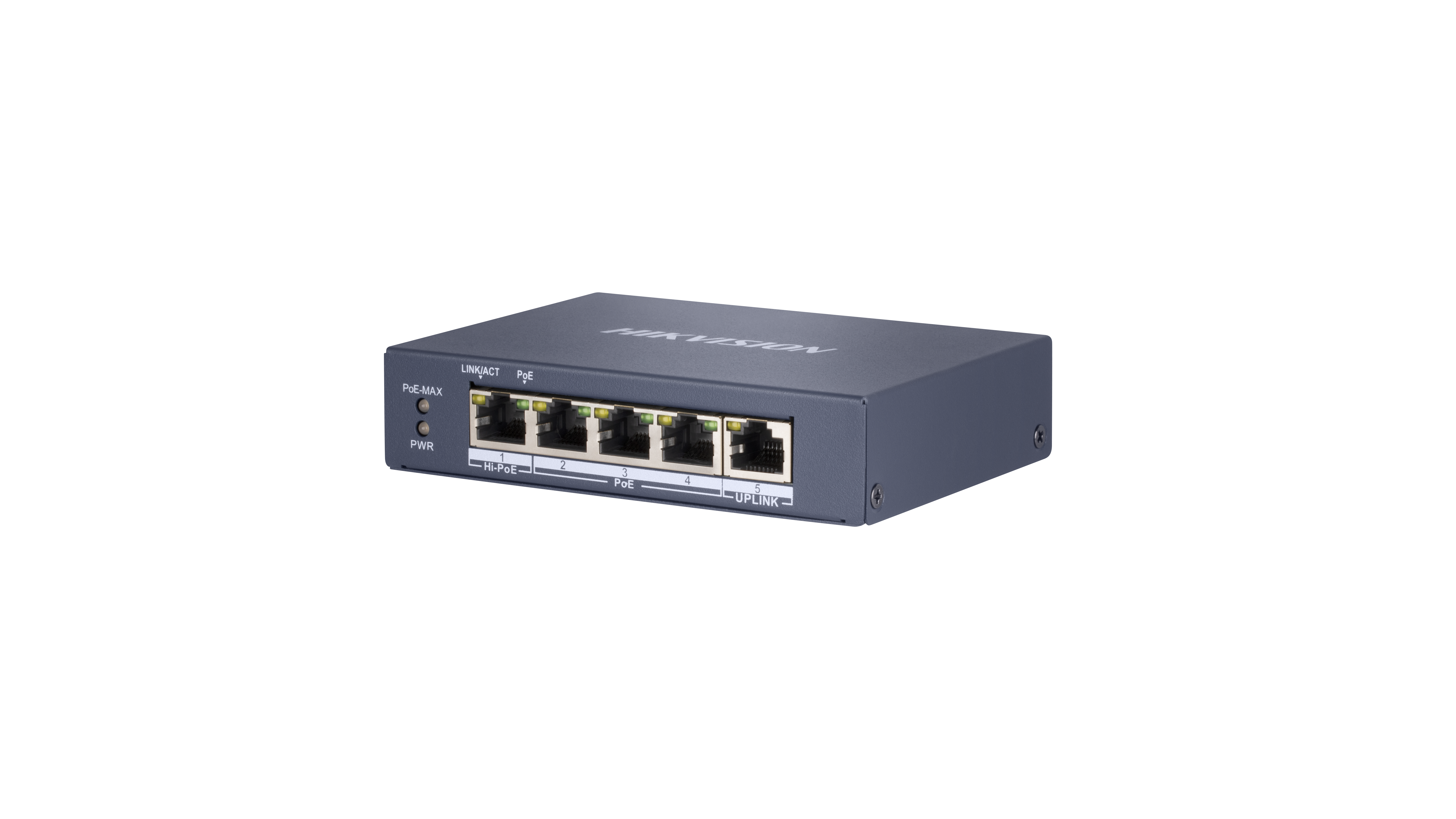 DS-3E0505HP-E(O-STD) — 4-Port Gigabit PoE Switch mit Hi-PoE