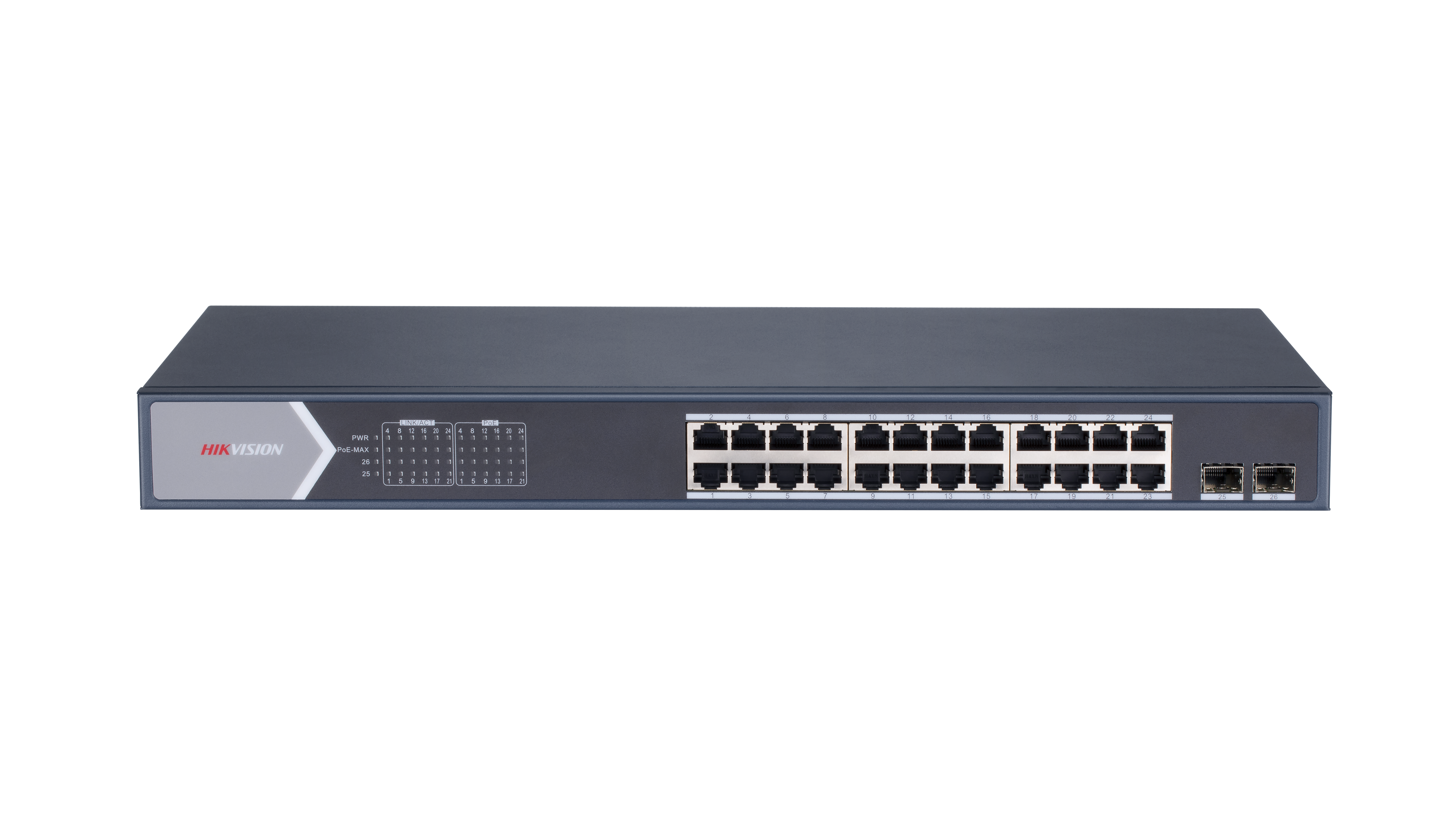 Hikvision DS-3E1526P-SI(O-STD) — 24-Port Gigabit Smart PoE Switch mit SFP