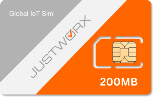 JustWorx 1-Jahres-SIM Prepaid 200 MB / Monat