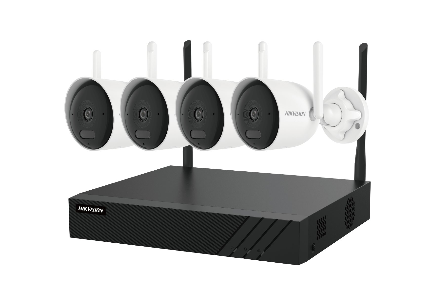 DS-J142I(STD)/NK842WBH-1T — 8-Kanal WiFi-Überwachungsset mit 4x 2-MP-Bullet-Kameras und 1TB Festplatte