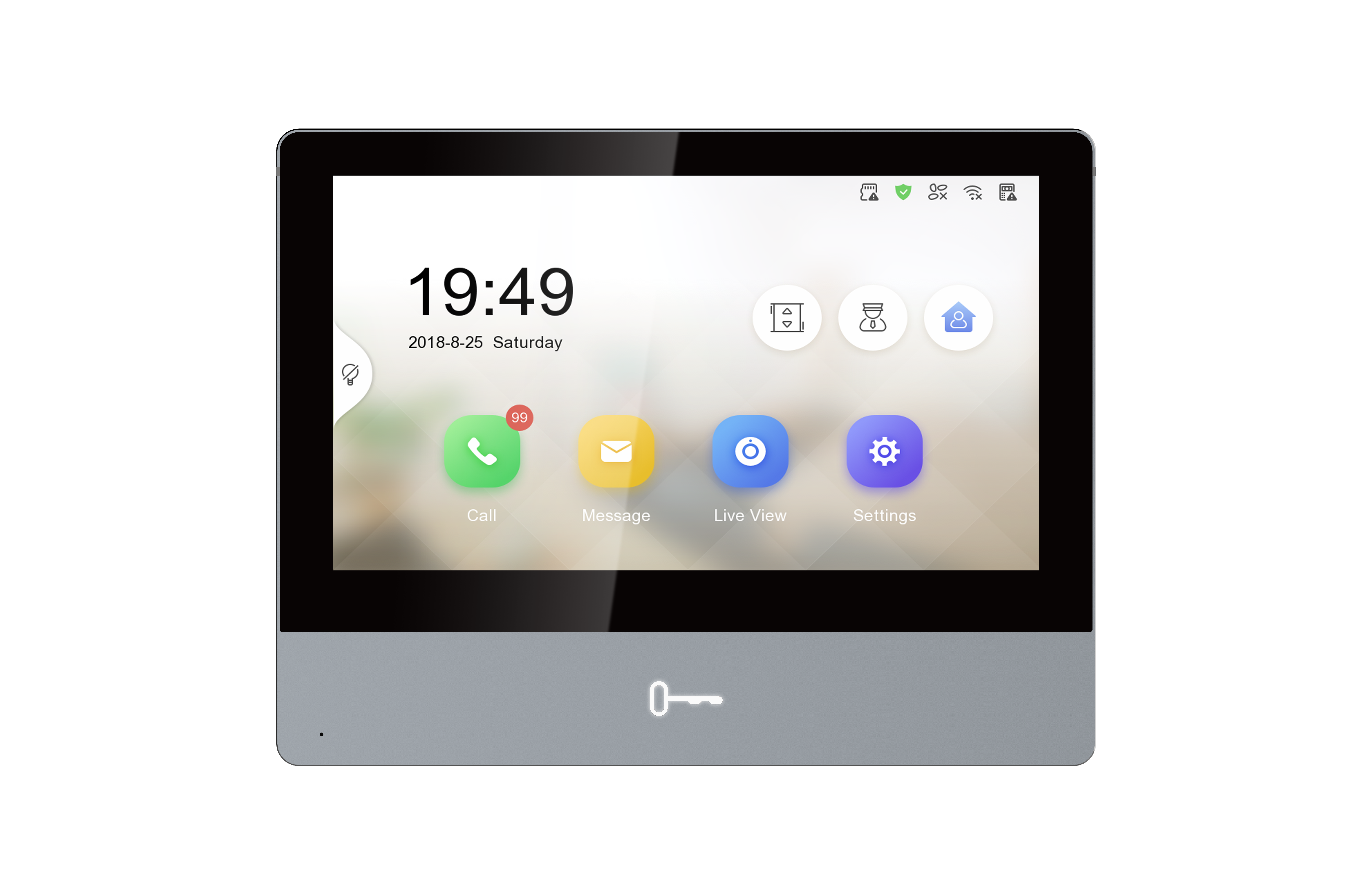 DS-KH8350-TE1 IP-Innenstation 7" Touch — Hikvision KH8-Serie