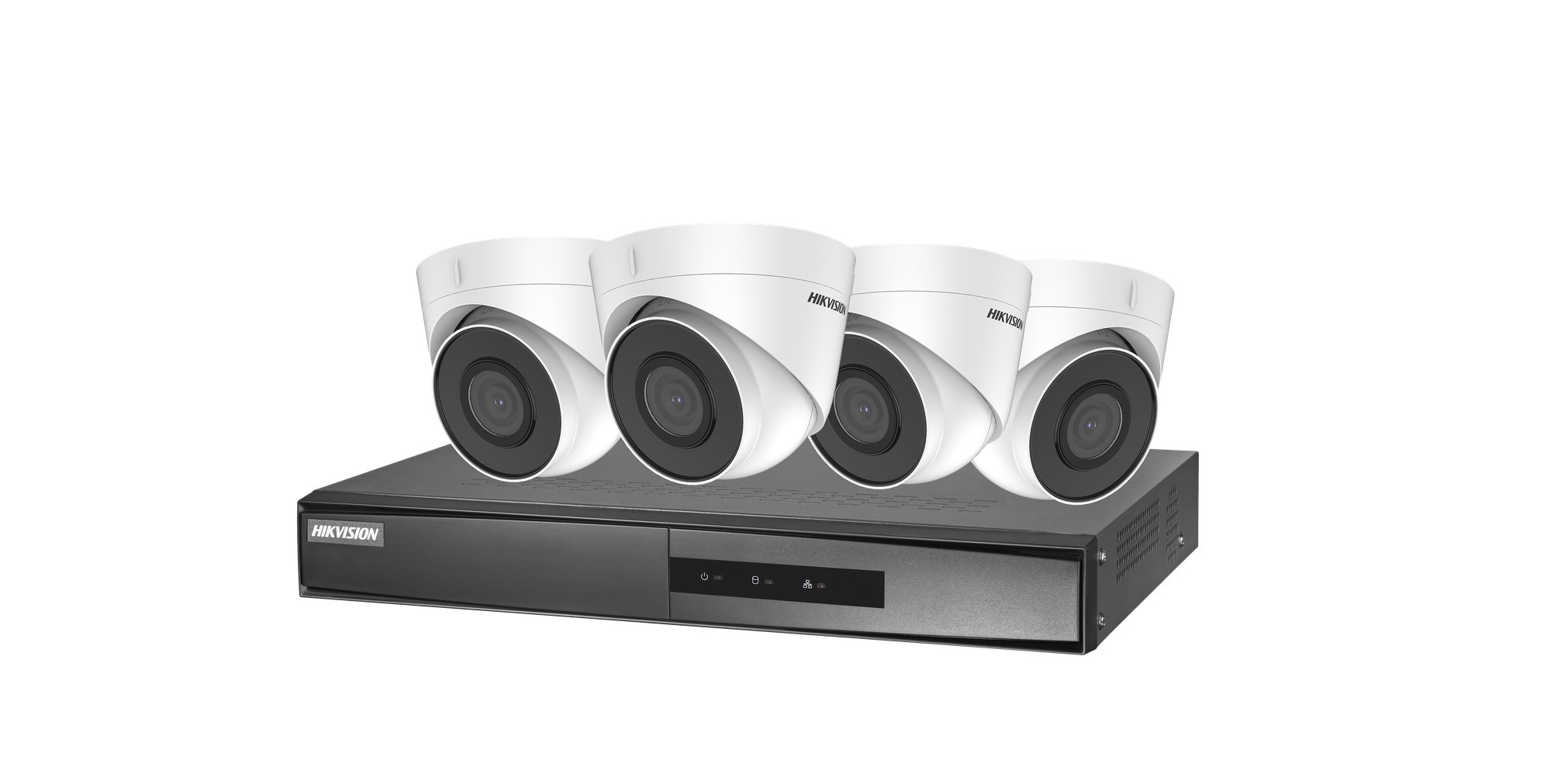 Hikvision DS-J142I(STD)/NK42E2H(C) — 2-MP Turret PoE-Kit mit 4-Kanal NVR