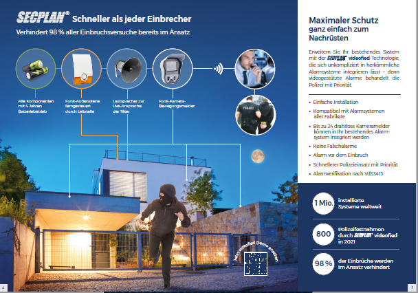 8-seitiger videofied Folder 70% Sicherheit... Stück