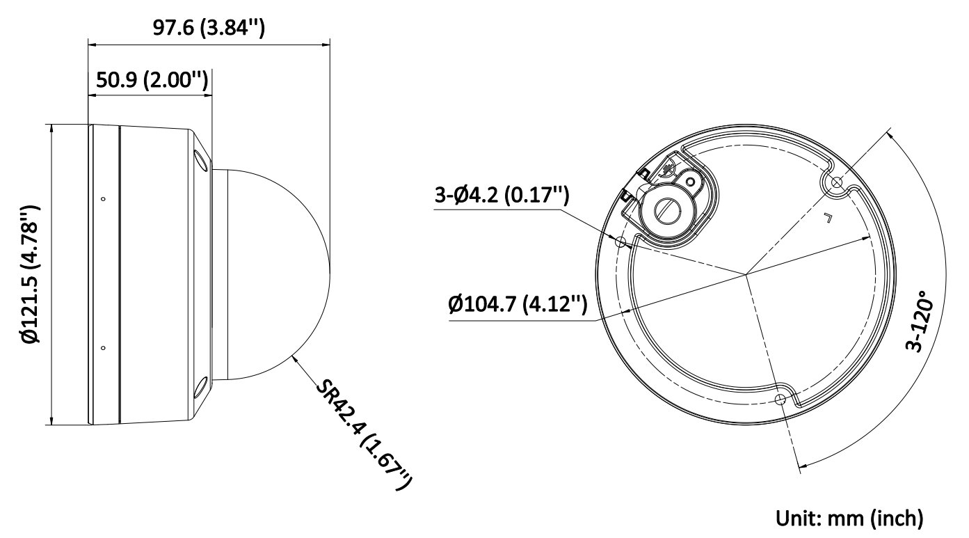 DS-2CD2146G2H-ISU(2.8mm)(eF)(O-STD) — 4 MP Dome-Netzwerkkamera mit Mikrofon