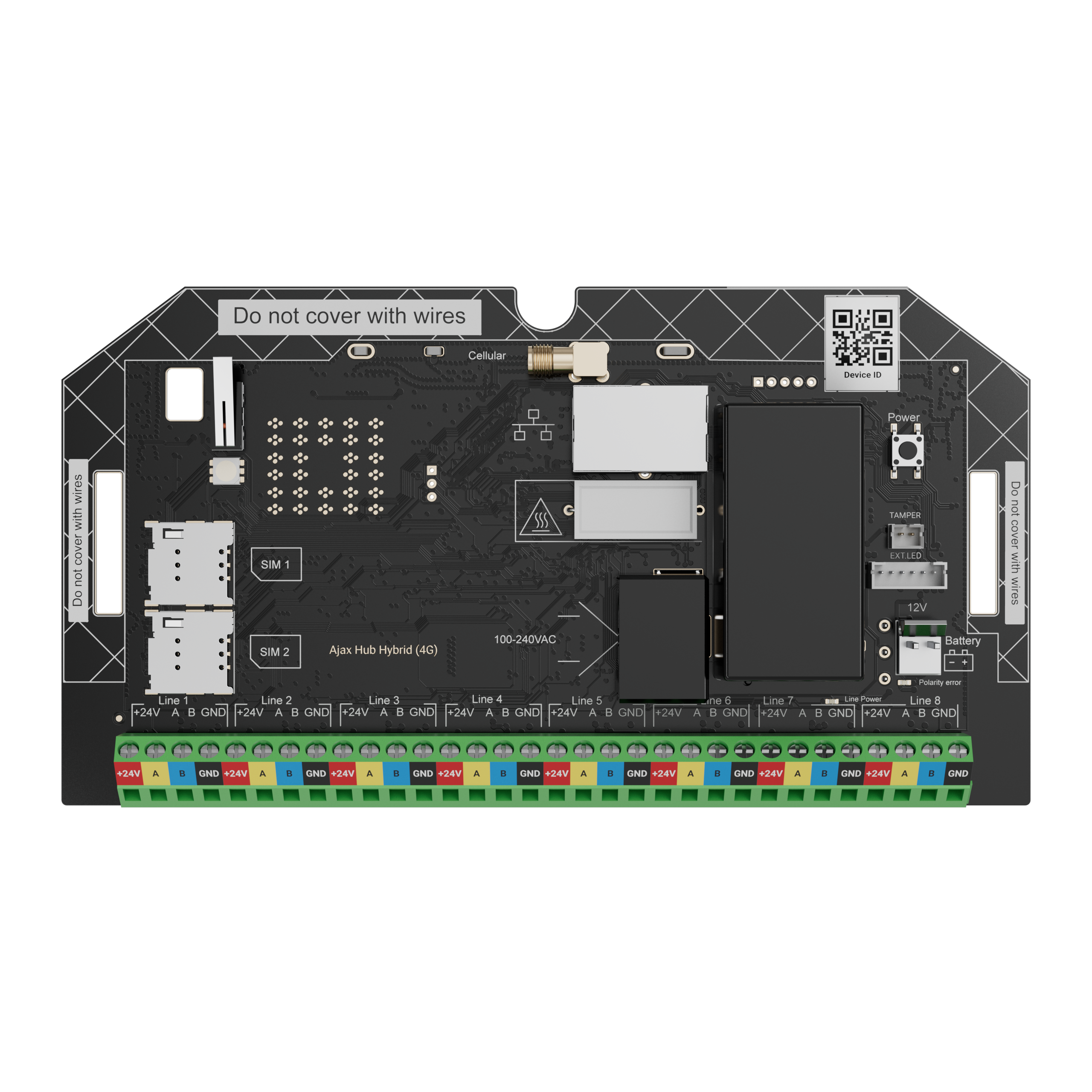 Ajax Superior Hub Hybrid (4G) (ohne Gehäuse)
