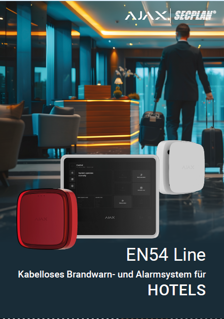 Prospekt AJAX EN54 BWA für Hotels
