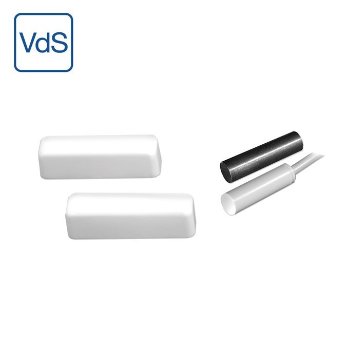VdS Einbau-/Aufbaumagnetkontakt, weiß, VDS-Nr. G 199 538