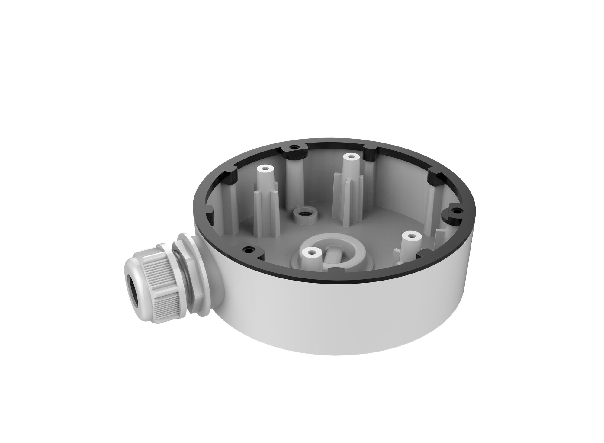 DS-1280ZJ-DM46 — Abzweigdose für Dome-Kameras (Aluminium, weiß)